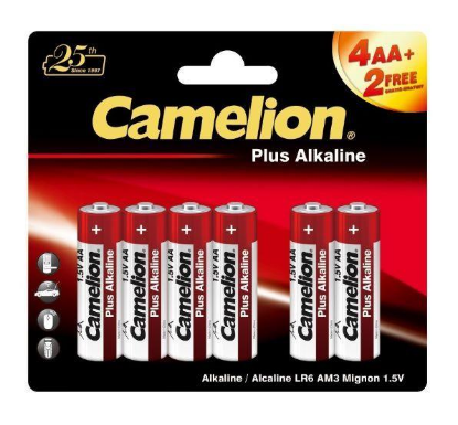 Изображение Батарейка Camelion 4+2LR6-BP (AA (R6,316,LR6) 1,5 В  щелочная (алкалиновая))