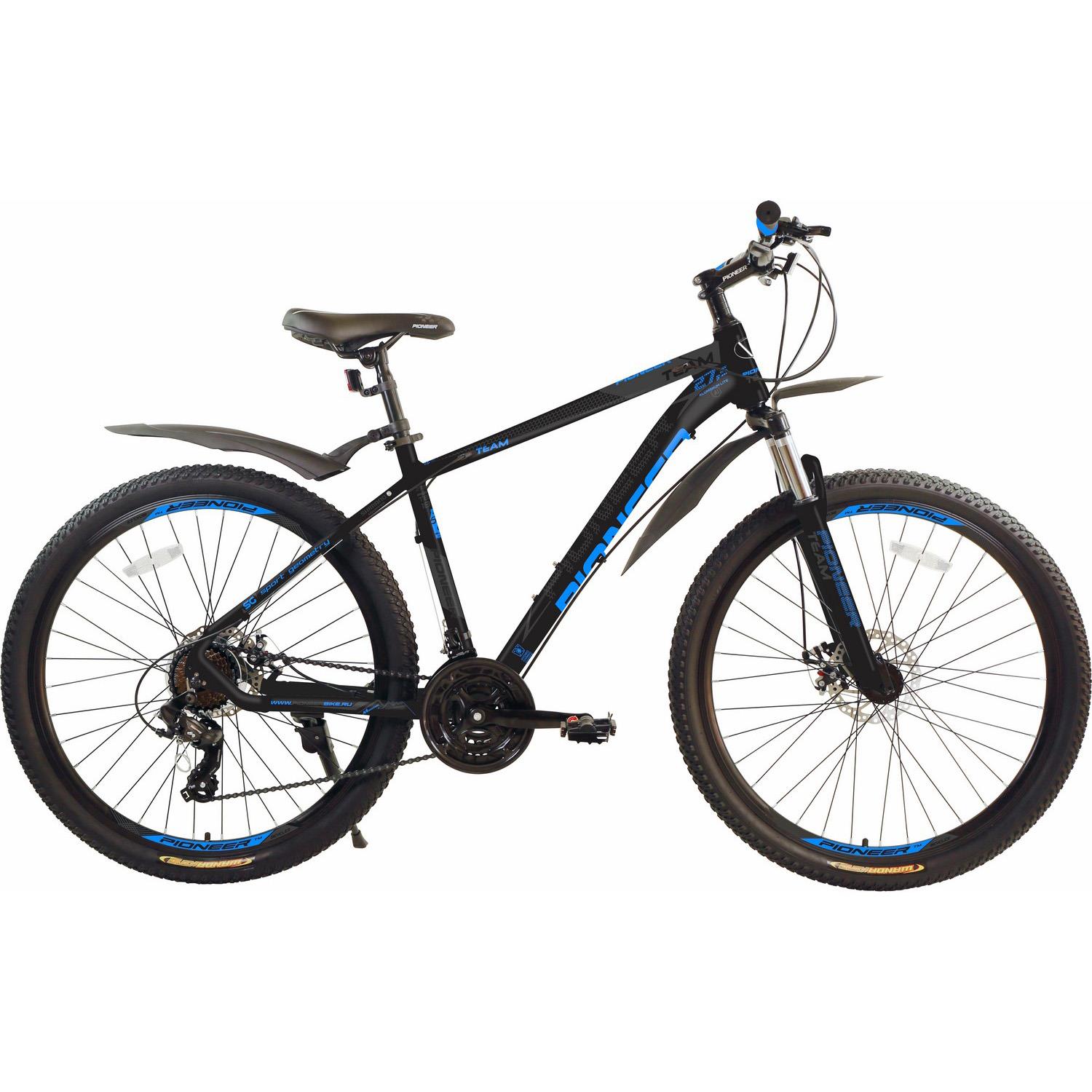 Изображение Велосипед Pioneer Team 27.5 (серый, черный, синий/27.5 "/18.0 ")-2023 года