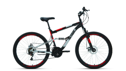 Изображение Велосипед Altair MTB FS 26 2.0 D (красный, черный/26 "/16.0 ")-2022 года RBK22AL26067
