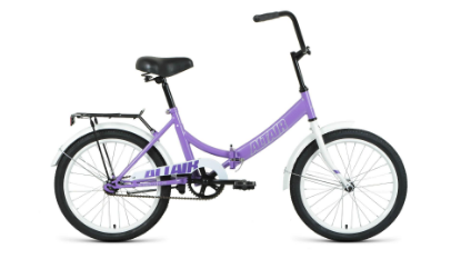 Изображение Велосипед Altair CITY 20 (серый, фиолетовый/20 "/14.0 ")-2022 года RBK22AL20007