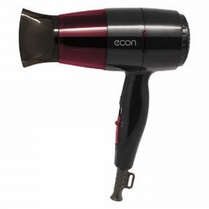 Изображение Фен ECON ECO-BH167D (1600 Вт /черный, бордовый)