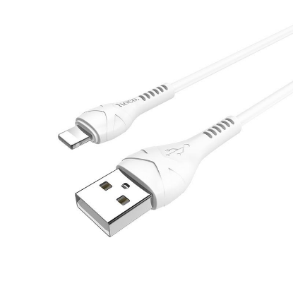 Изображение Кабель соединительный Hoco HC-10499 X37 USB 2.0 A Lightning 8P белый 1 м