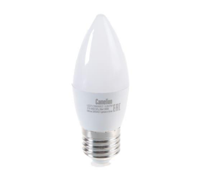 Изображение Лампа светодиодная Camelion LED7-C35/830/E27 Е27 3000К 7 Вт