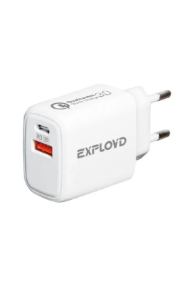 Изображение Сетевое зарядное устройство Exployd EX-Z-1339 белый