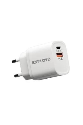 Изображение Сетевое зарядное устройство Exployd EX-Z-1128 белый