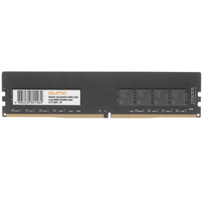 Изображение Оперативная память 1x32 GB DDR4 Qumo QUM4U-32G2666N19 (21300 МБ/с, 2666 МГц, CL19)