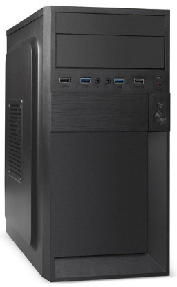 Изображение Корпус ExeGate BAA-105U2-01-AAA450 (mATX, черный, 450 Вт)/(EX291147RUS)