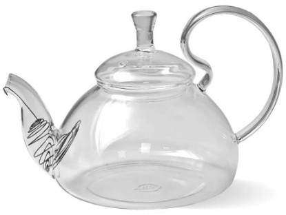 Изображение Чайник заварочный TimA TP123 Дикая вишня (прозрачный/0,8 л )