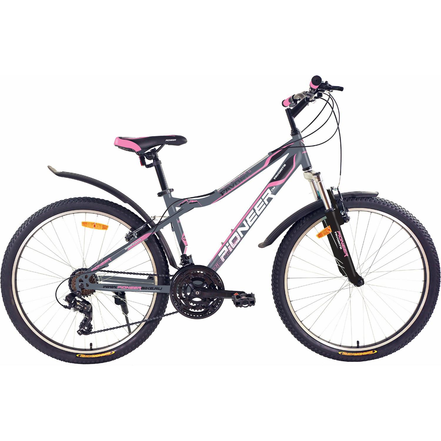 Изображение Велосипед Pioneer Favorite 26 (серый, черный, розовый/26 "/16.0 ")-2021 года