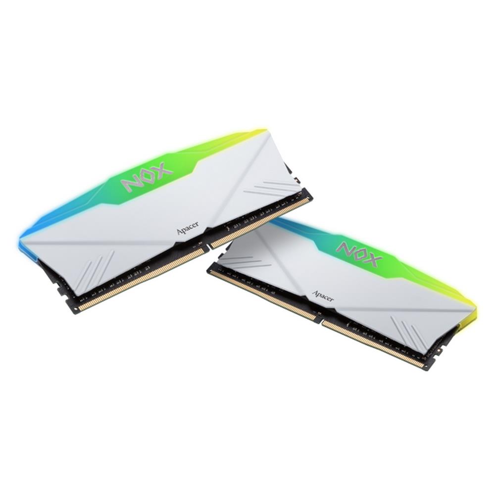 Изображение Оперативная память 2x16 GB DDR4 Apacer NOX RGB White (28800 МБ/с, 3600 МГц, CL18)