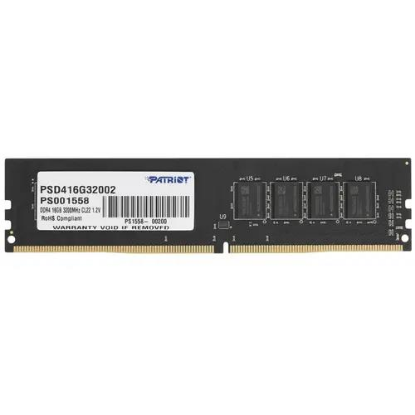 Изображение Оперативная память 16 GB DDR4 Patriot PSD416G32002 (25600 МБ/с, 3200 МГц, CL22)