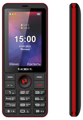 Изображение Мобильный телефон teXet TM-321,красный, черный