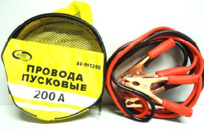 Изображение AUTOVIRAZH (AV-911200) Провода пусковые, 200 А, в сумке ПВХ