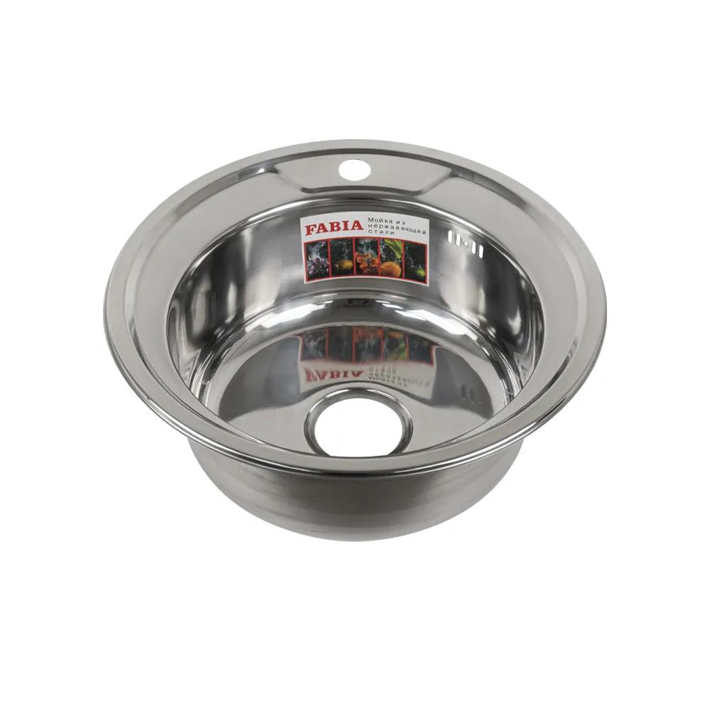 Изображение Мойка врезная Fabia 049 серебристый