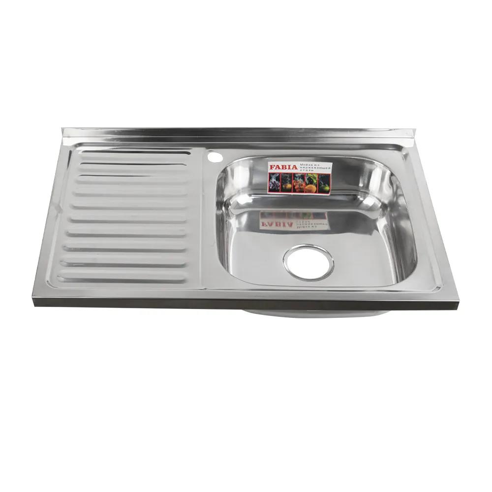 Изображение Мойка накладная Fabia 62274R серебристый