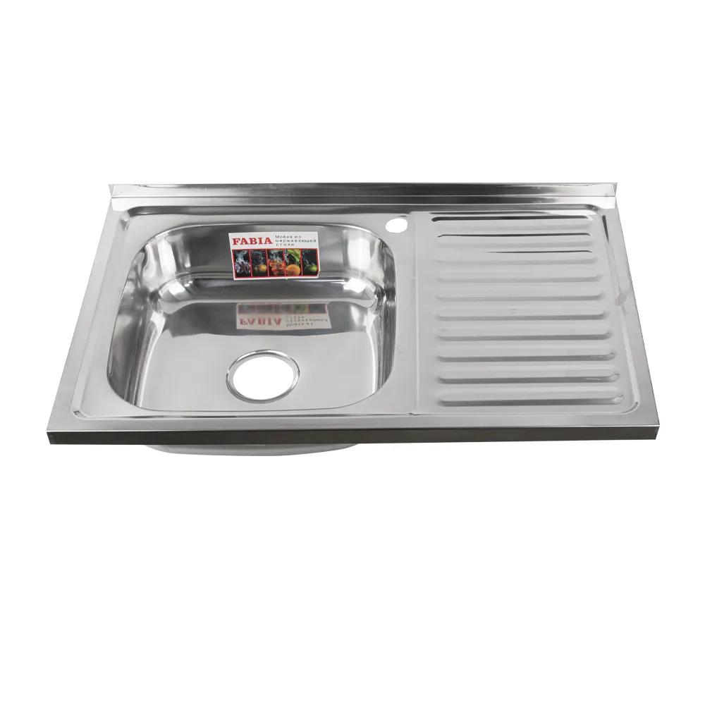 Изображение Мойка накладная Fabia 62274L серебристый