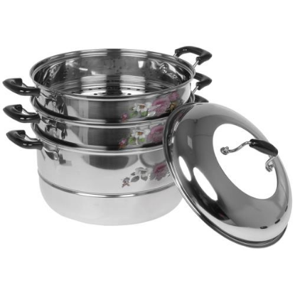 Изображение Мантоварка Kelli KL-4244-30 12 л  серебристый, черный