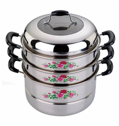 Изображение Мантоварка Kelli KL-4244-28 9 л  серебристый
