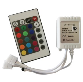 Изображение ECOLA CRS144ESB 144W 12V 12A с ИК пультом управления