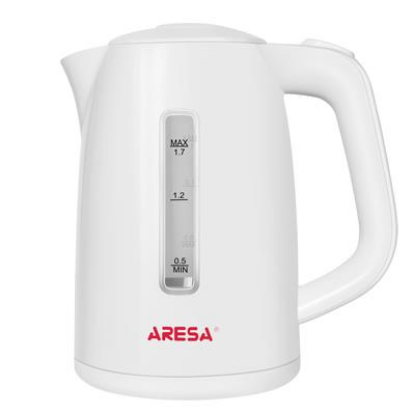 Изображение Электрический чайник Aresa AR-3469 (2200 Вт/1,7 л /пластик/белый)