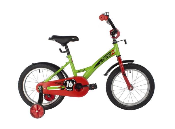 Изображение Велосипед Novatrack Strike 16 (153713) (зеленый/16 "/10.5 ")-2022 года 163STRIKE.GN22