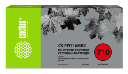 Изображение Картридж Cactus CS-PFI710MBK