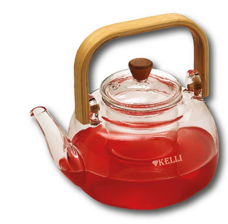 Изображение Чайник заварочный Kelli KL-3231 (прозрачный/1 л )