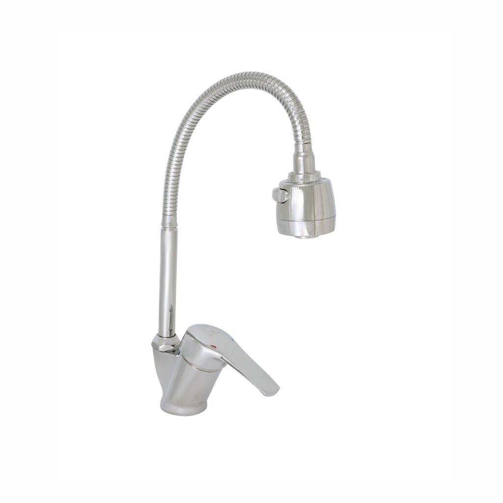 Изображение Смеситель Gota Rocio G232514 Flex (однорычажный, для кухни (мойки), никель)