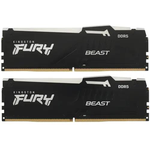 Изображение Оперативная память 2х8 GB DDR5 Kingston FURY Beast KF552C36BBEAK2-16 (41600 Мб/с, 5200 МГц, CL36)