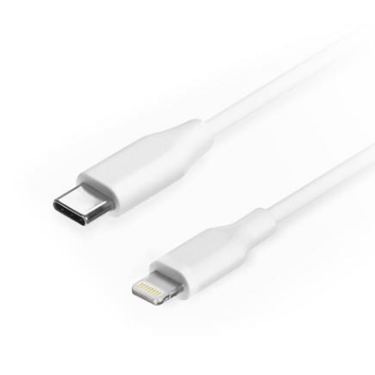 Изображение Кабель соединительный Filum FL-C-U2-CM-LM-1M-W USB-C Lightning 8P белый 1 м