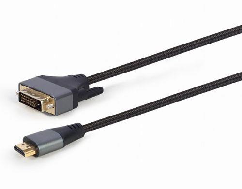 Изображение Кабель Cablexpert CC-HDMI-DVI-4K-6 HDMI-DVI-I (черный) (1,8 м)