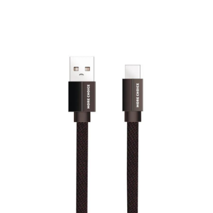 Изображение Кабель соединительный More Choice K20a USB 2.0 A USB Type-C черный 1 м