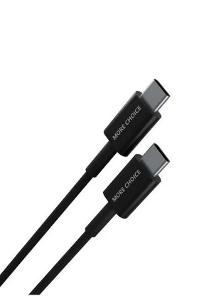 Изображение Кабель соединительный More Choice K71Sa USB-C USB Type-C черный 1 м