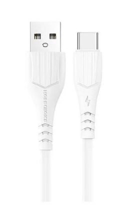 Изображение Кабель соединительный More Choice K22a  USB 2.0 A USB Type-C белый 1 м