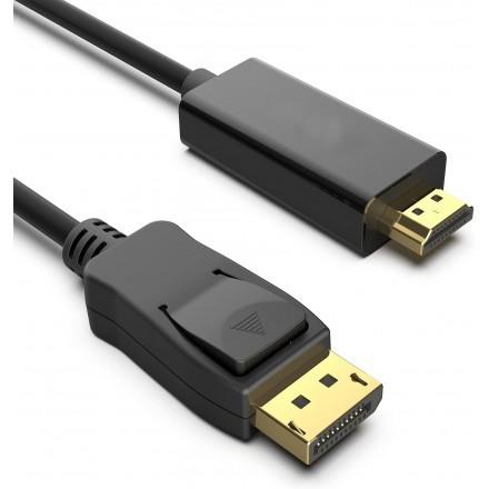 Изображение Кабель KS-is KS-744-3 DisplayPort-HDMI (черный) (3 м)