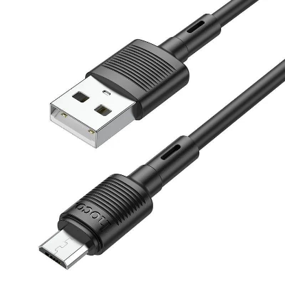 Изображение Кабель соединительный Hoco X83 Victory USB 2.0 A Micro USB 2.0 B черный 1 м