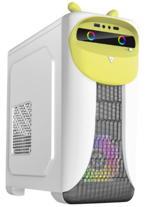 Изображение Корпус GameMax Cute OWL W-Y (mATX, Mini-ITX, белый, без БП)/()