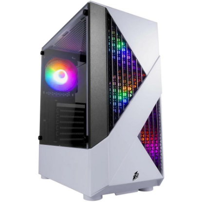 Изображение Корпус 1STPLAYER FIREROSE F3-A (mATX, ATX, белый, без БП)/(F3-A-WH-4F1)