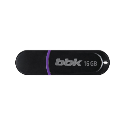 Изображение USB flash BBK 016G-JET,(USB 2.0/16 Гб)-черный ()