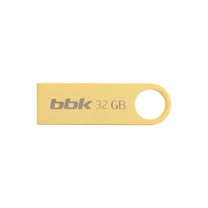 Изображение USB flash BBK 032G-SHTL,(USB 2.0/32 Гб)-золотистый ()