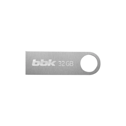 Изображение USB flash BBK 032G-SHTL,(USB 2.0/32 Гб)-серебристый ()