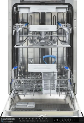 Изображение Встраиваемая посудомоечная машина SCANDILUX DWB4512B3 (компактная, 10 комплектов)