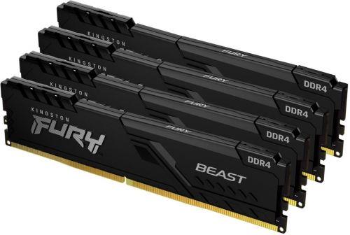 Изображение Оперативная память 4х8 GB DDR4 Kingston Fury Beast Black (28800 МБ/с, 3600 МГц, CL17)