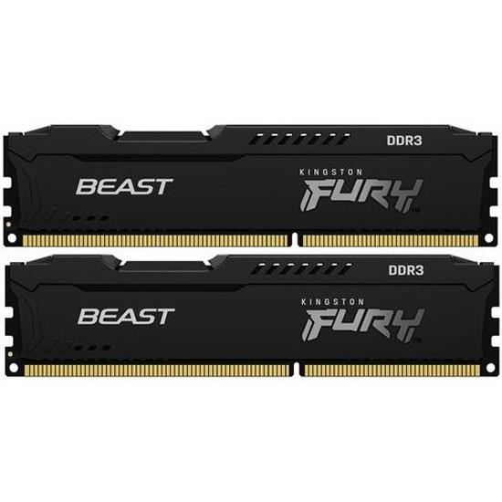 Изображение Оперативная память 2х8 GB DDR3 Kingston Beast Black (15000 МБ/с, 1866 МГц, CL10)