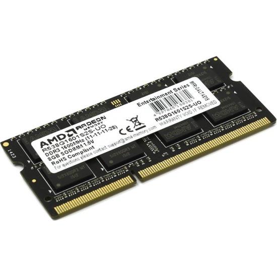 Изображение Оперативная память 8 GB DDR3 AMD R538G1601S2S-U (12800 МБ/с, 1600 МГц, CL11)