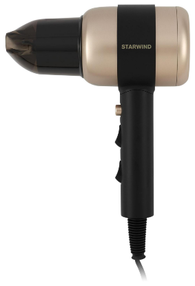 Изображение Компактный фен STARWIND SHD 7072 (1800 Вт /бежевый, черный)