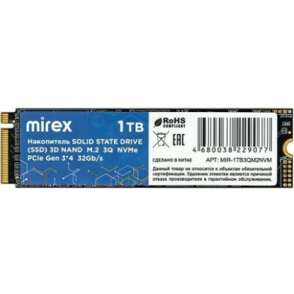 Изображение SSD диск Mirex  1024 Гб 2280 (13640-1TB3QM2NVM)