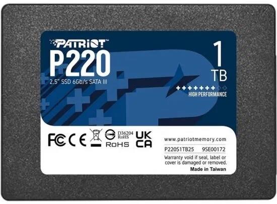 Изображение SSD диск Patriot P220 1024 Гб 2.5" (P220S1TB25)