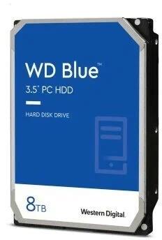 Изображение Жесткий диск 3.5" 8000 ГБ Western Digital Blue, 5640 rpm, 128 МБ