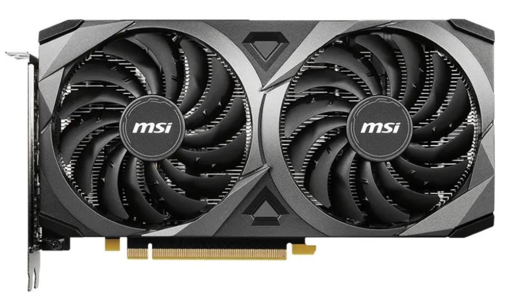 Изображение Видеокарта MSI GeForce RTX 3060 VENTUS 2X OC 8 Гб (NVIDIA GeForce RTX 3060, GDDR6)/(RTX 3060 VENTUS 2X 8G OC)